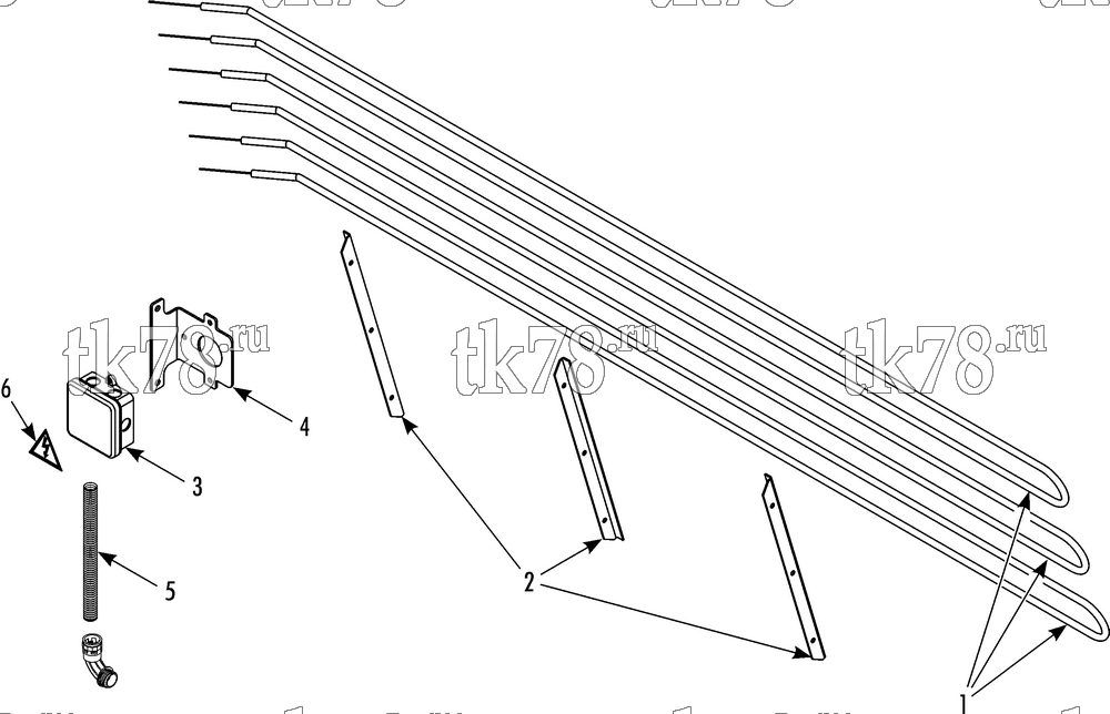 Каталог запчастей для Thermo King PRECEDENT C-600 EVAPORATOR HEATERS