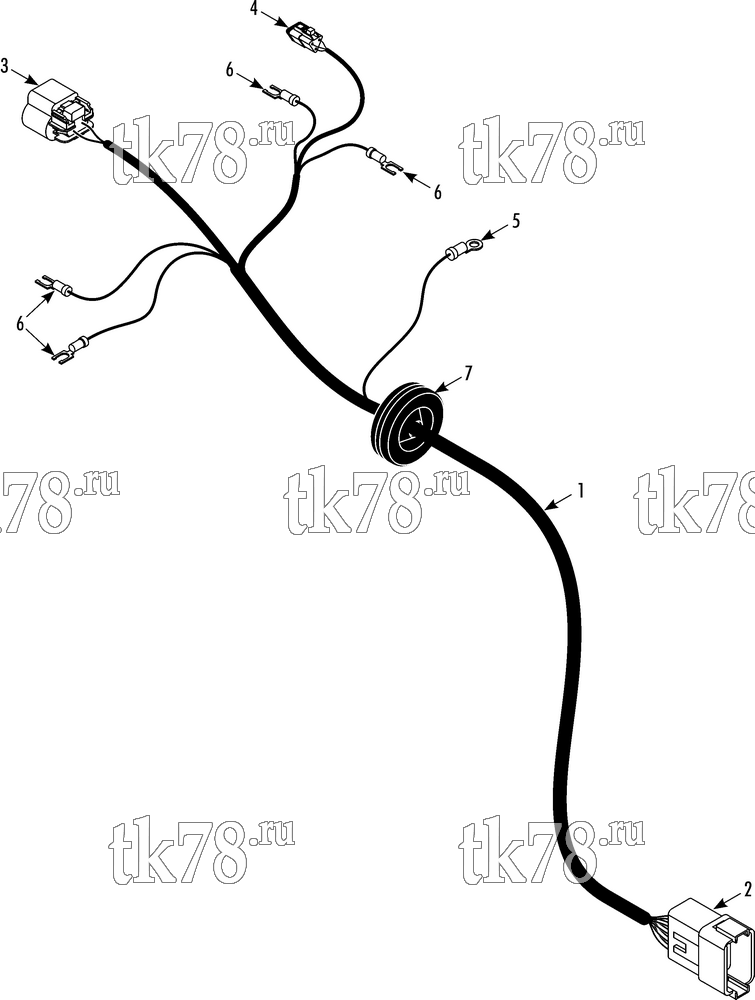 Каталог запчастей для Thermo King PRECEDENT S-600 HARNESS - CONTROL 30