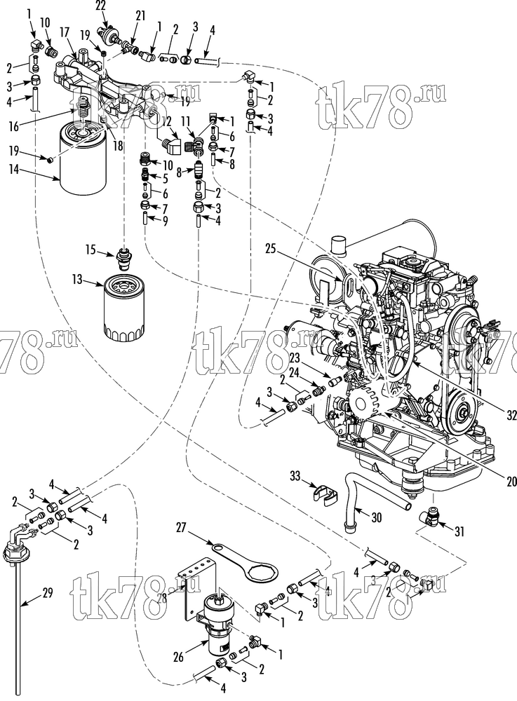 Каталог запчастей для Thermo King T-DAIRY EMEIA FUEL & OIL FILTERS, HOSES & FITTINGS