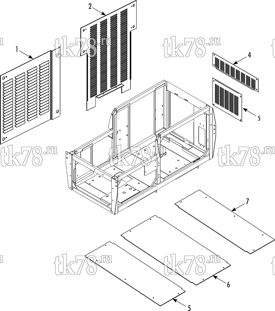 Каталог запчастей для Thermo King SGCM 3000 CM BOTTOM PANEL KIT