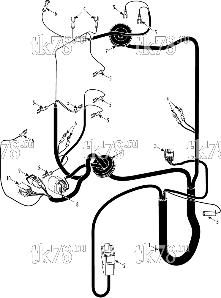 Каталог запчастей для Thermo King PRECEDENT S-600 HARNESS - CONTROL 50