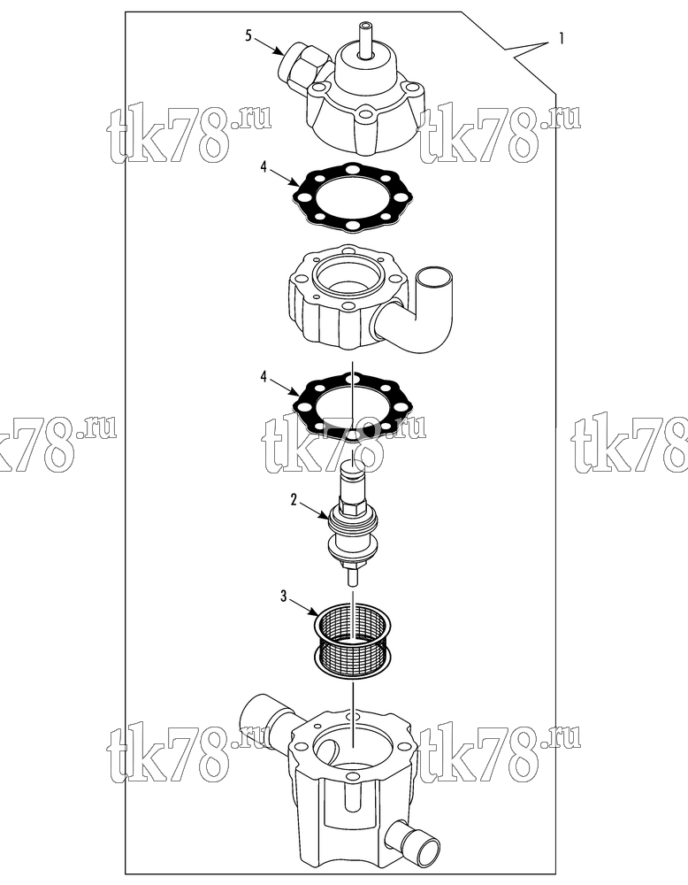 Каталог запчастей для Thermo King PRECEDENT C-600 3-WAY VALVE ASSEMBLY