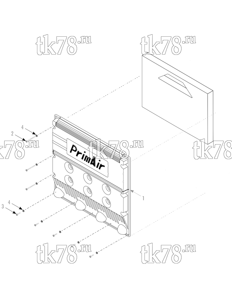 Каталог запчастей для Thermo King PRECEDENT S-600 EVAPORATOR BULKHEAD (OPTIONAL)