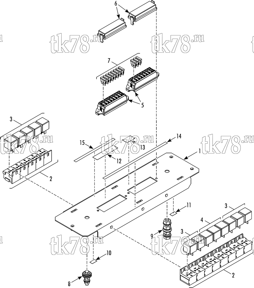 Каталог запчастей для Thermo King  CONTROL PANEL (703083 & 703196)