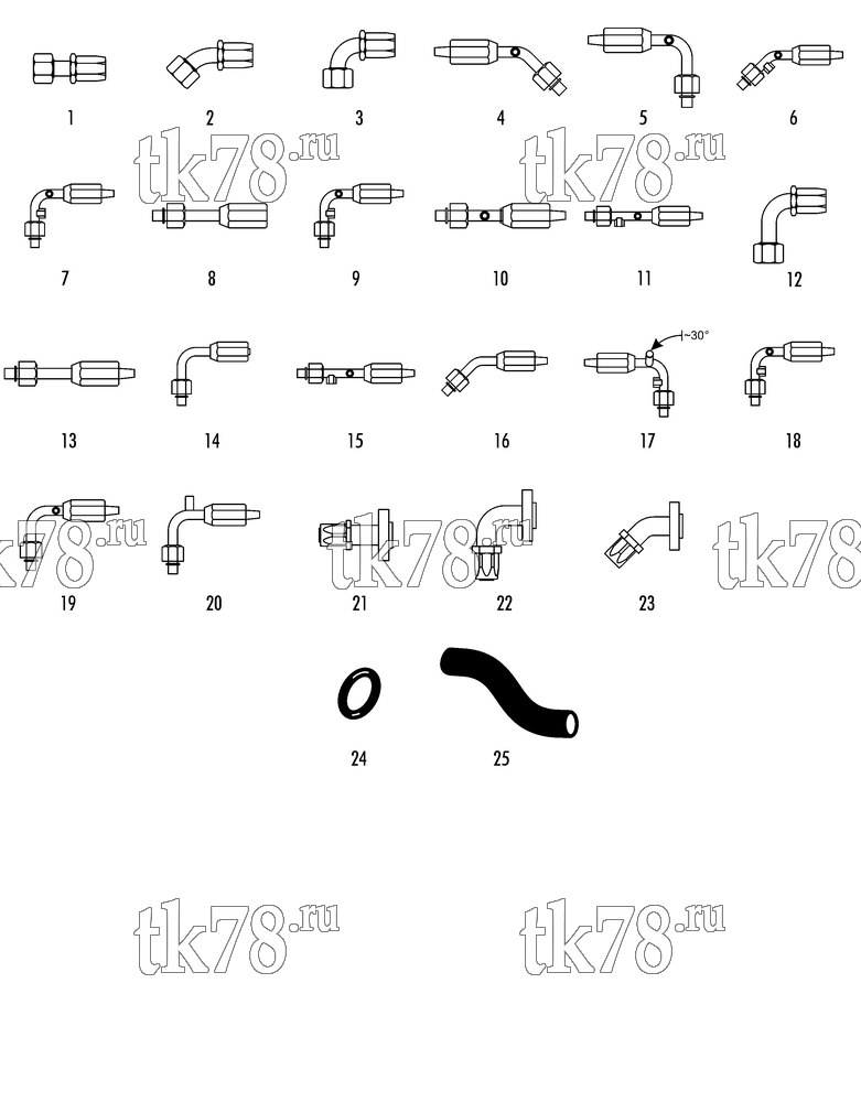 Каталог запчастей для Thermo King  FITTINGS & HOSES (AEROQUIP)