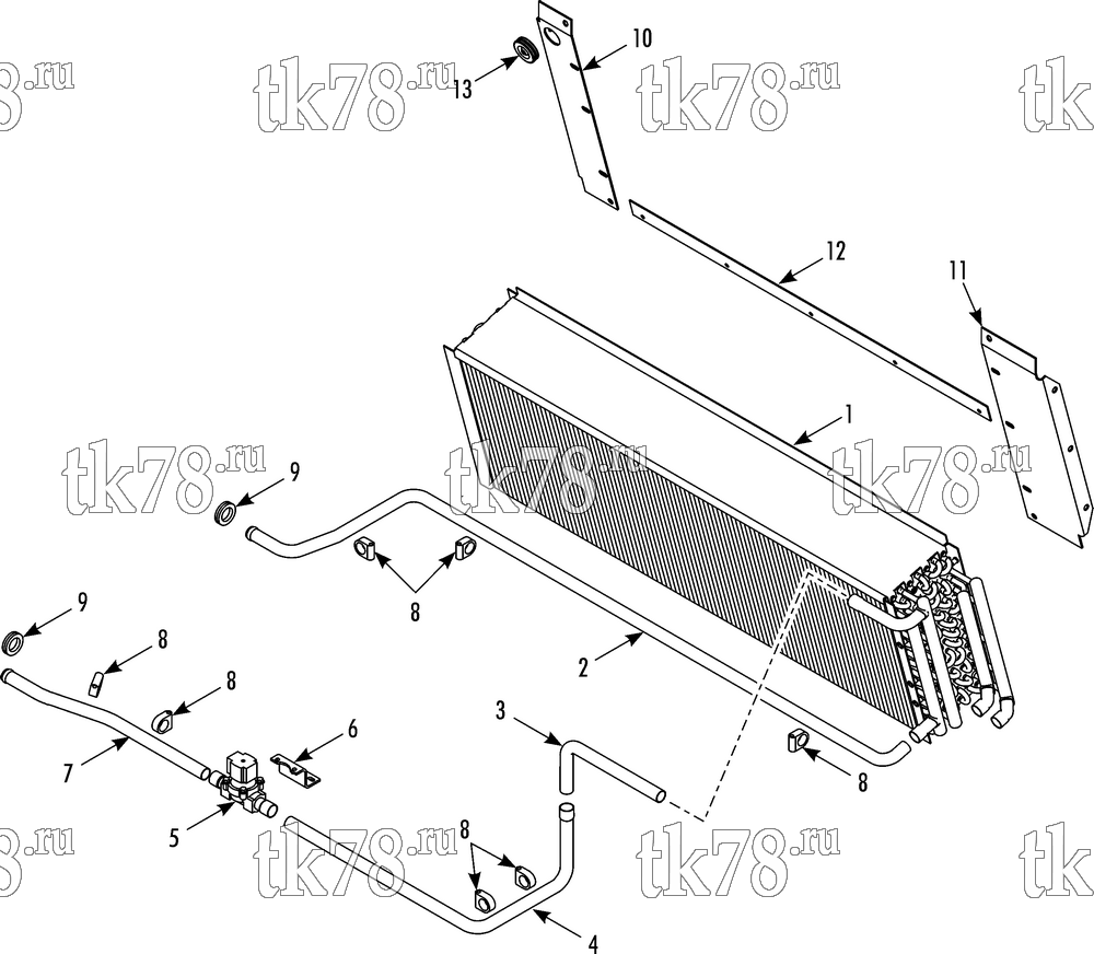 Каталог запчастей для Thermo King TEA15-M1 HEATER COMPONENTS