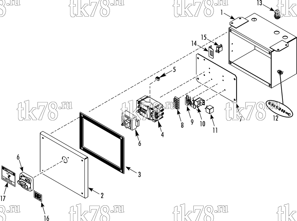 Каталог запчастей для Thermo King TEA15-M1 REMOTE DISCONNECT BOX