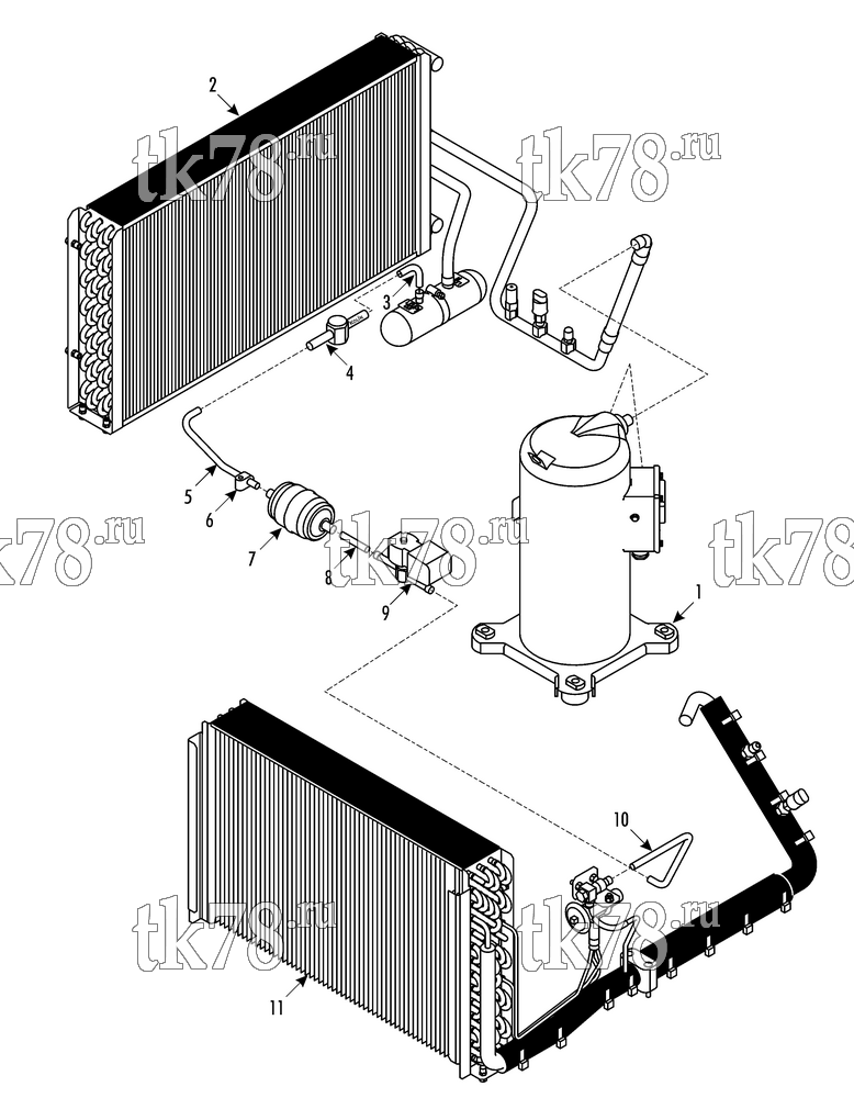 Каталог запчастей для Thermo King RAC 60 SIRIO GEN REFRIGERATION COMPONENTS