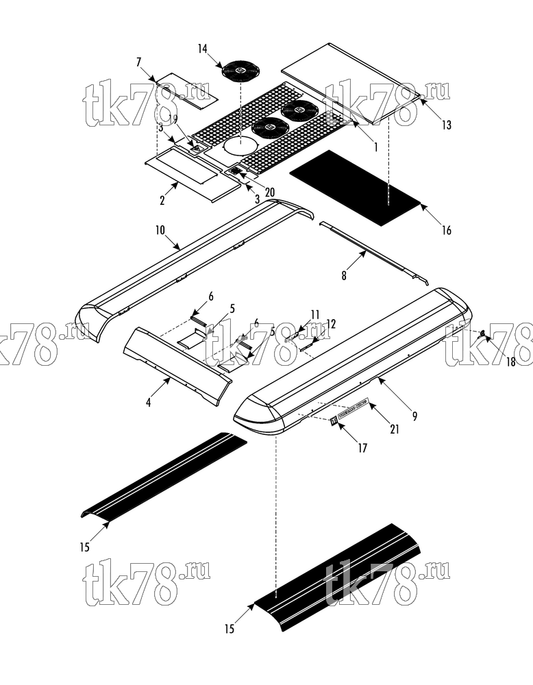 Каталог запчастей для Thermo King ATHENIA D700 W ARRIVA COVERS
