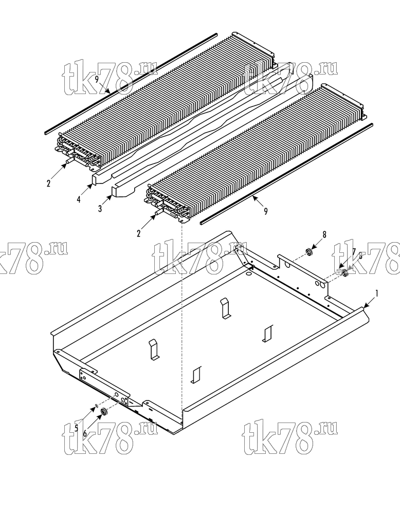 Каталог запчастей для Thermo King ATHENIA D700 W ARRIVA CONDENSER
