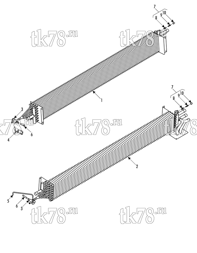 Каталог запчастей для Thermo King ATHENIA D700 W ARRIVA EVAPORATOR/HEATER COIL