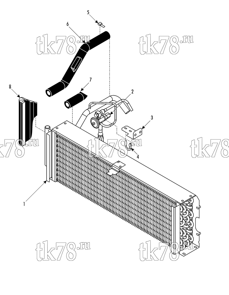 Каталог запчастей для Thermo King  EVAPORATOR