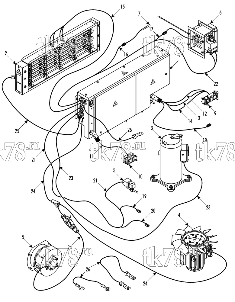 Каталог запчастей для Thermo King  ELECTRICAL COMPONENTS