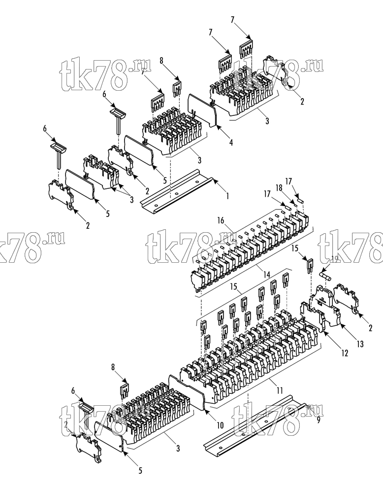 Каталог запчастей для Thermo King  RAIL (DIN) XPI and XI
