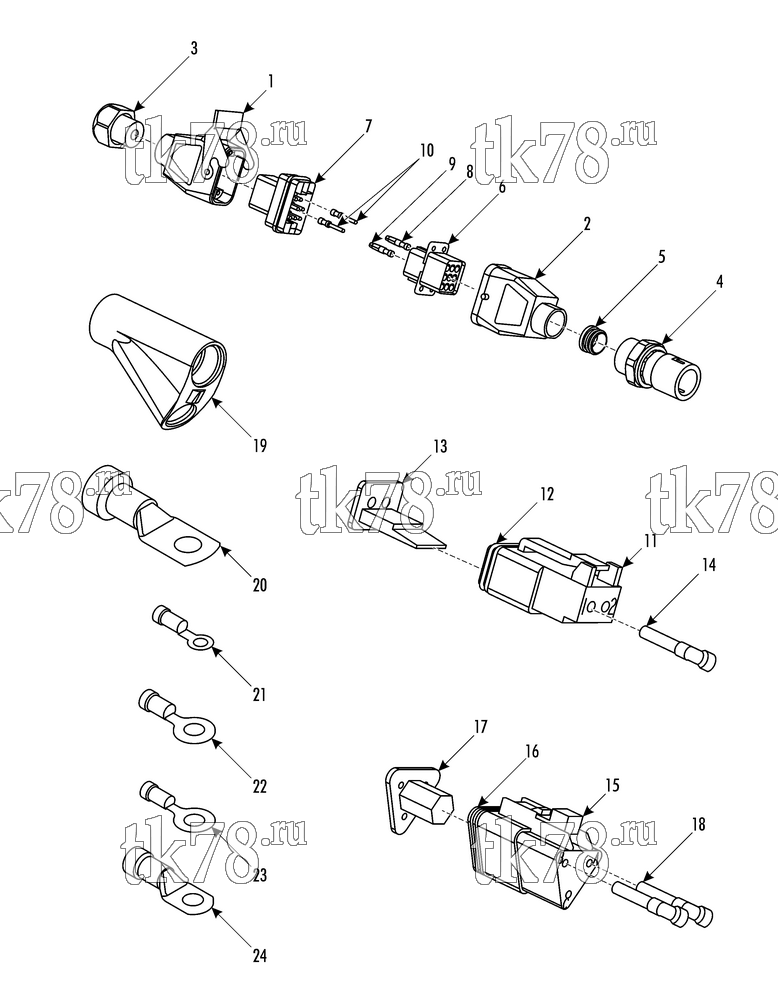 Каталог запчастей для Thermo King LOCO KZT CONNECTORS