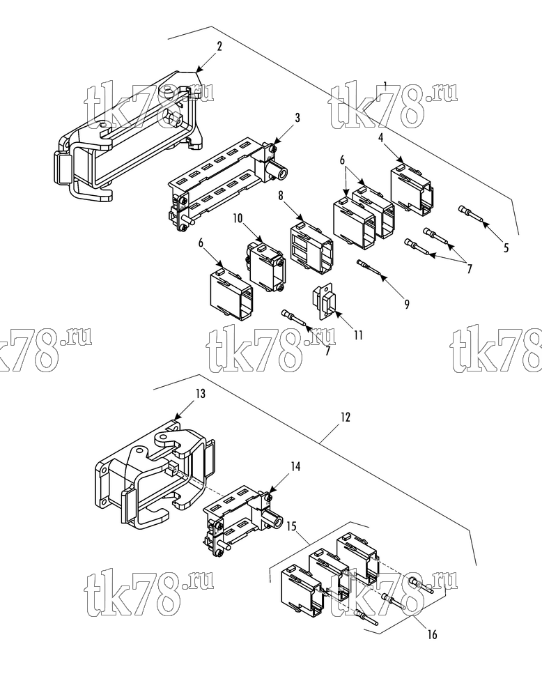 Каталог запчастей для Thermo King  MAIN UNIT CONNECTORS