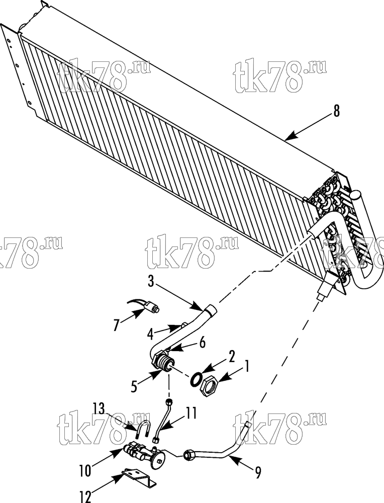 Каталог запчастей для Thermo King T11-M172 EVAPORATOR REFRIGERATION COMPONENTS