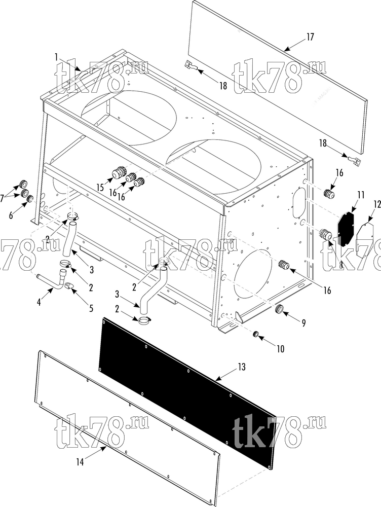 Каталог запчастей для Thermo King T14-M116 FRAME