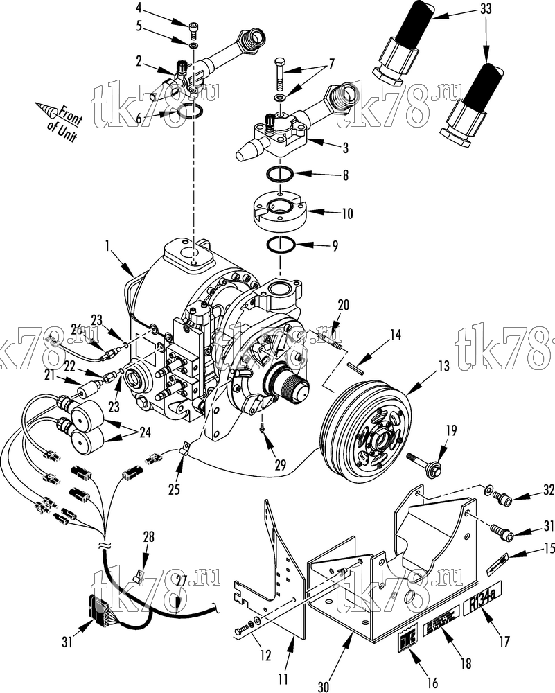 Каталог запчастей для Thermo King AT19-M5 COMPRESSOR GROUP (1E44019G06, KIT 703280)