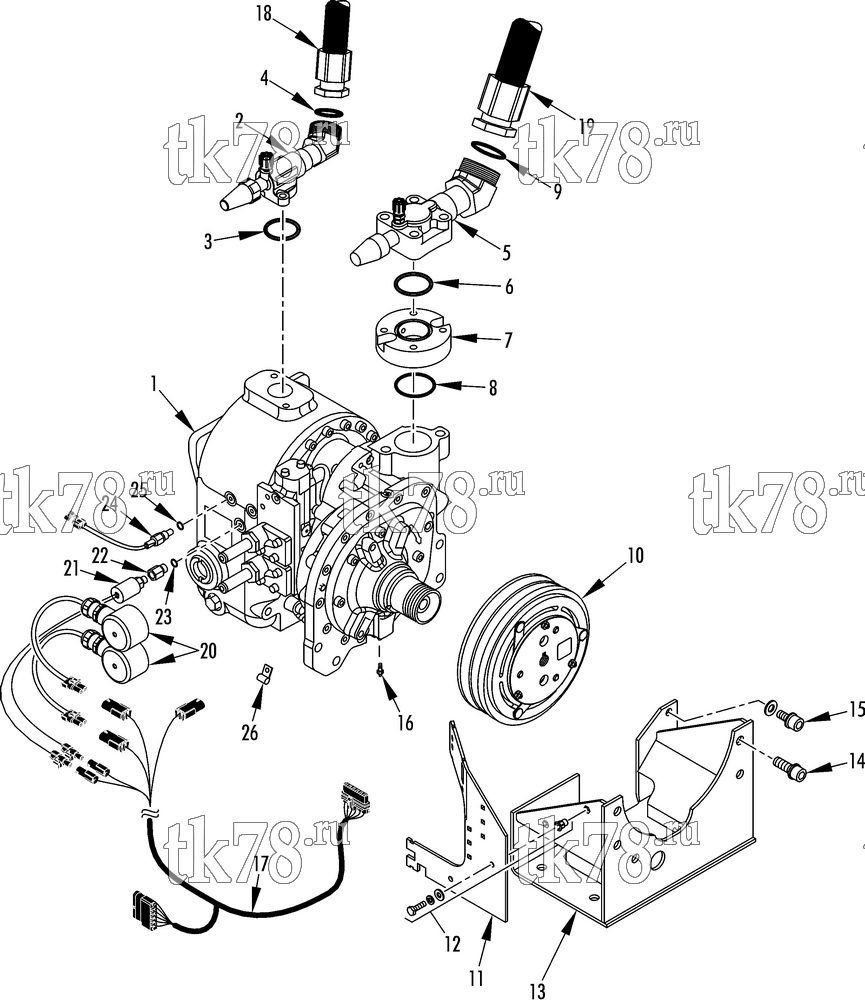Каталог запчастей для Thermo King AT17-M7 COMPRESSOR GROUP (KIT 703198)