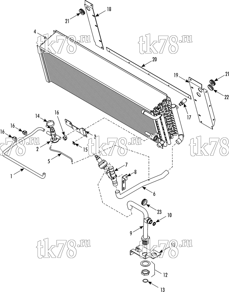 Каталог запчастей для Thermo King  REFRIGERATION EVAPORATOR
