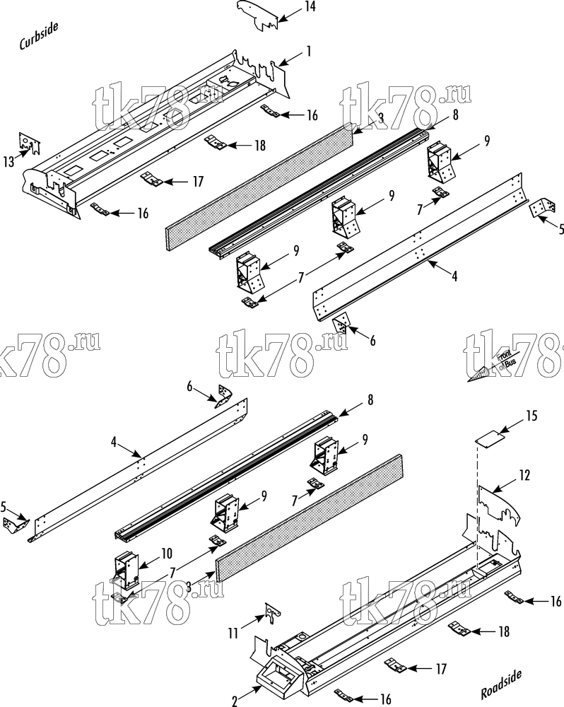 Каталог запчастей для Thermo King  EVAPORATOR FRAME w/FILTER