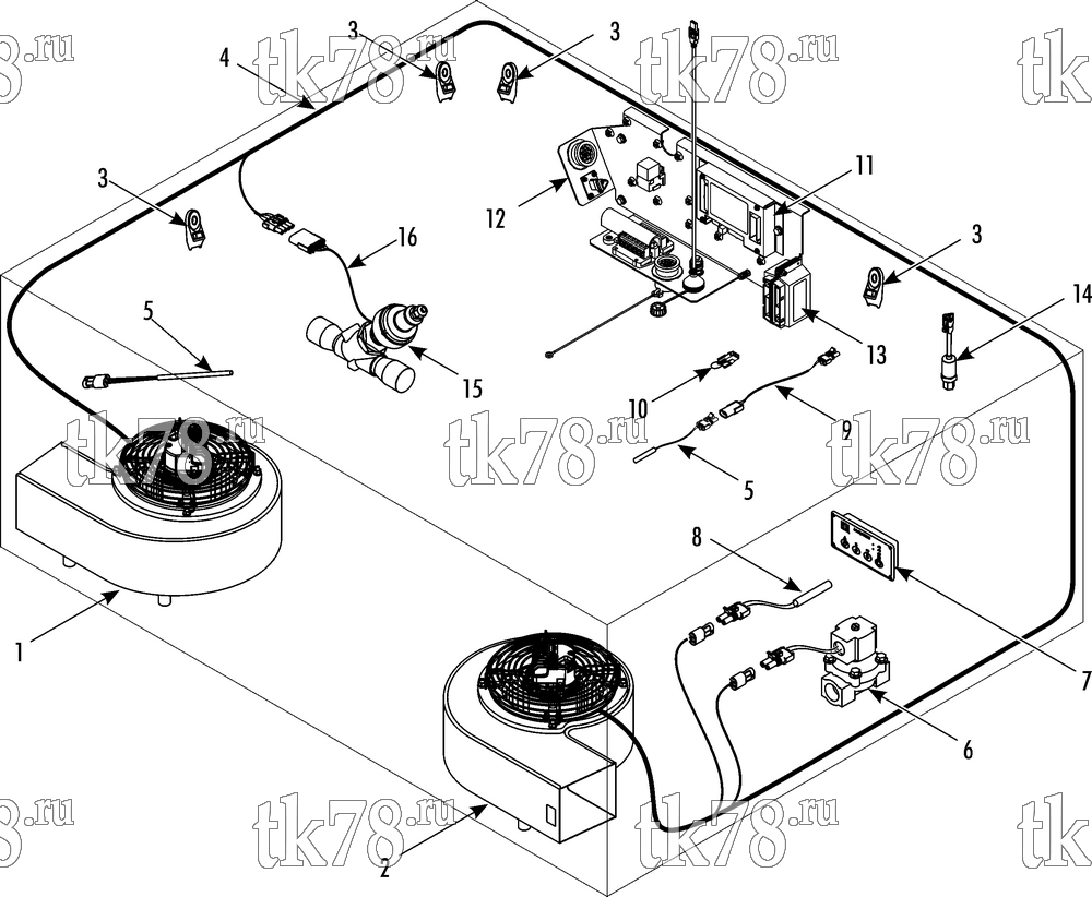 Каталог запчастей для Thermo King AT19-M6 ELECTRICAL COMPONENTS (RLF1E)