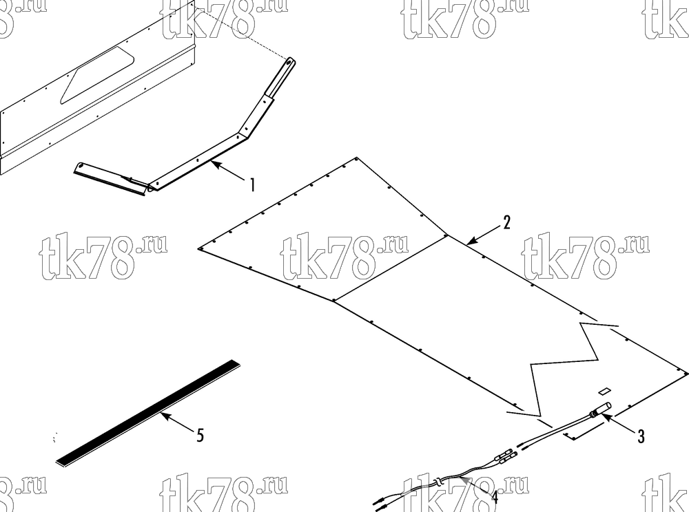 Каталог запчастей для Thermo King PRECEDENT S-600 AIR CHUTE (OPTIONAL)