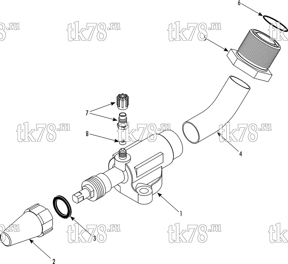 Каталог запчастей для Thermo King T15-M4 VALVE ASSEMBLY - DISCHARGE