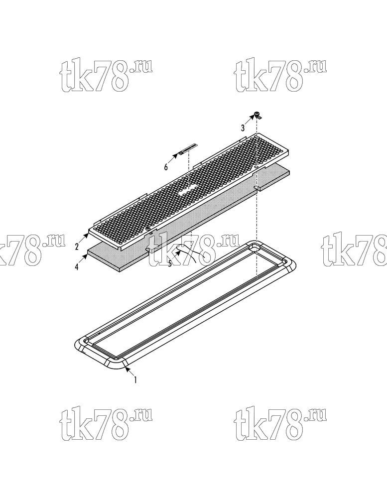 Каталог запчастей для Thermo King XRT700 1004 24Vdc BRUSHLESS RETURN AIR GRILLE KIT (702429)