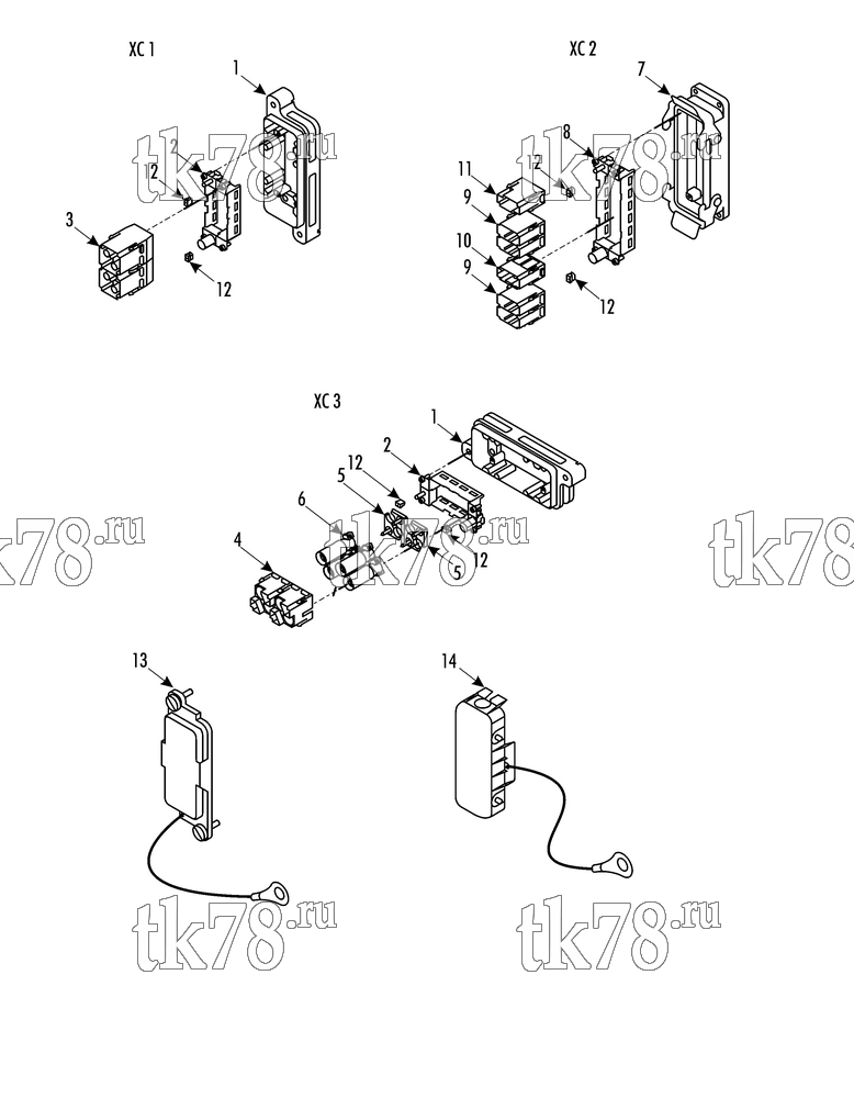 Каталог запчастей для Thermo King  MAIN UNIT CONNECTORS