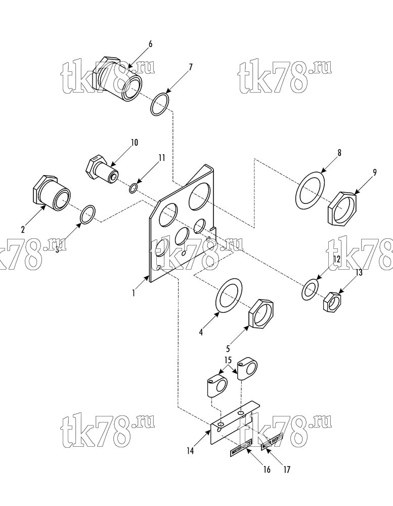 Каталог запчастей для Thermo King Double Deck Hybrid Northern SPECS R134A LOW RA INLET/OUTLET MODULE