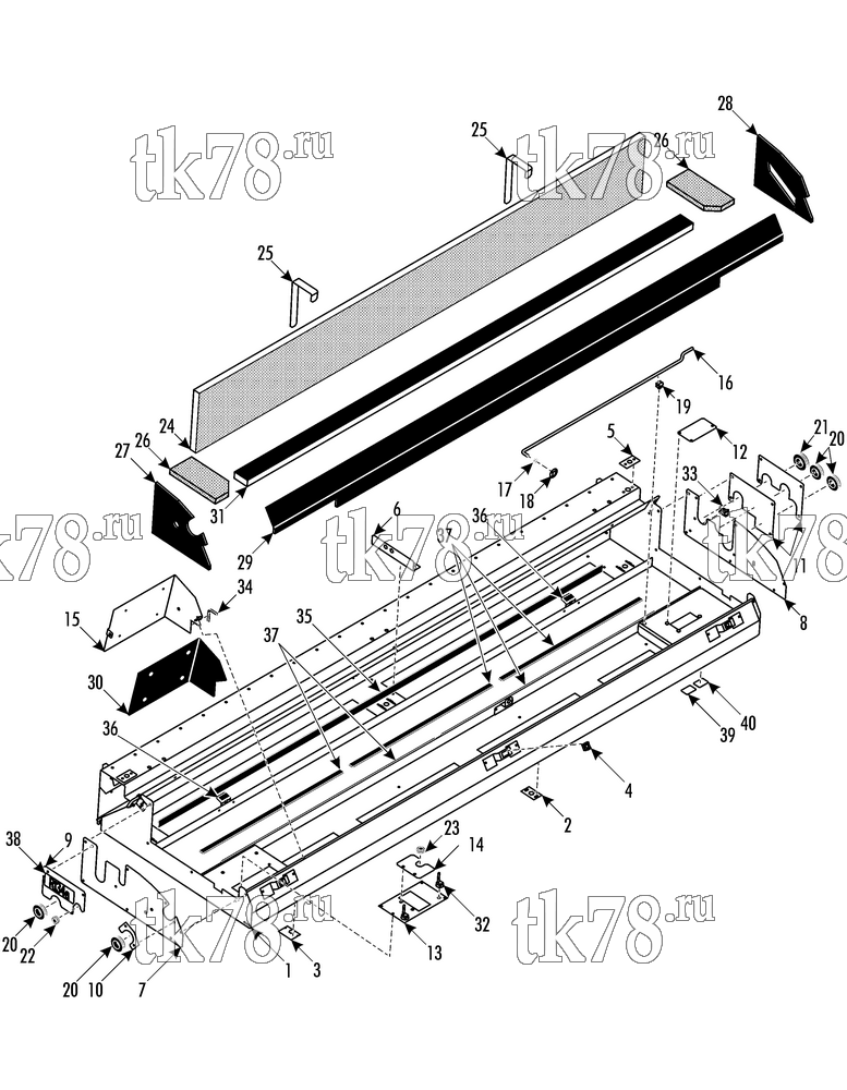 Каталог запчастей для Thermo King ATHENIA MKII S805 SPLIT EVAPORATOR BASE 1