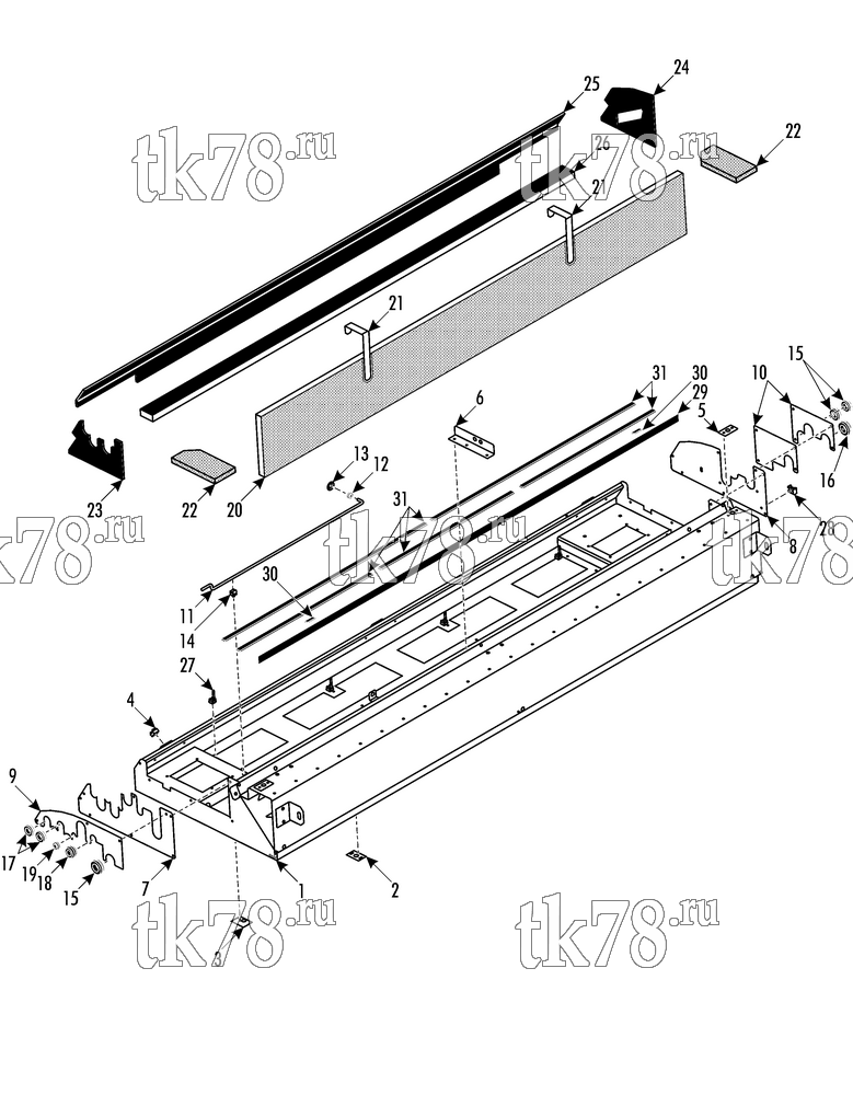 Каталог запчастей для Thermo King ATHENIA MKII S805 SPLIT EVAPORATOR BASE 2