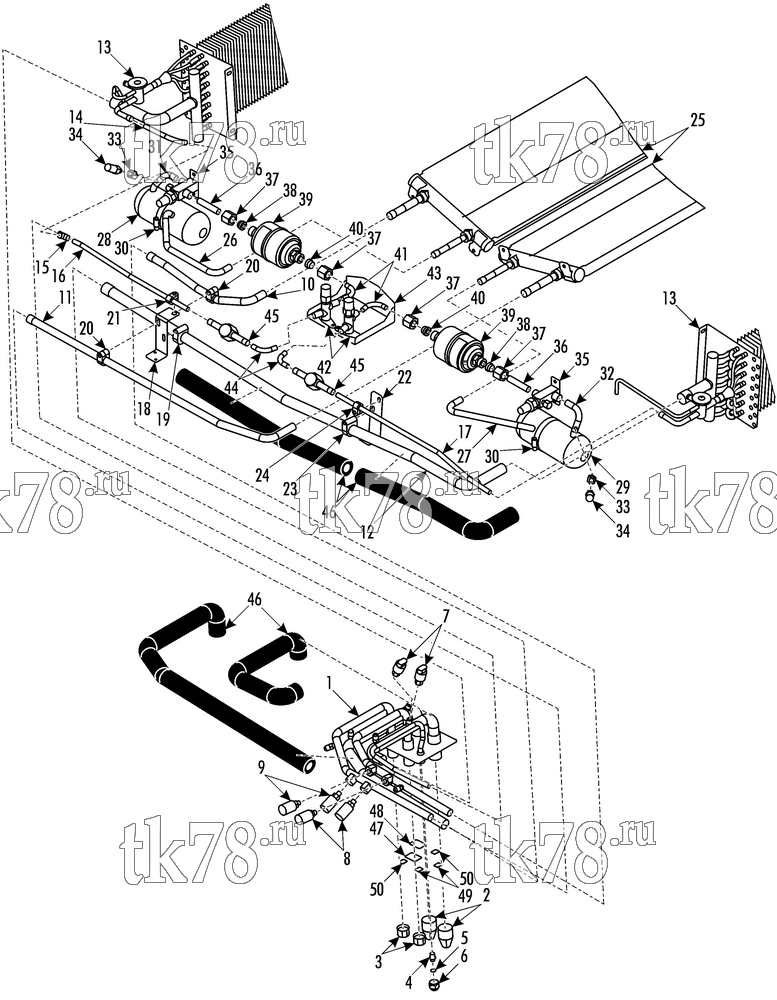 Каталог запчастей для Thermo King ATHENIA MKII S805 SPLIT TUBE COOLING
