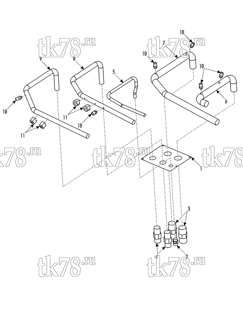 Каталог запчастей для Thermo King ATHENIA MKII S805 SPLIT ADAPTER ASSEMBLY