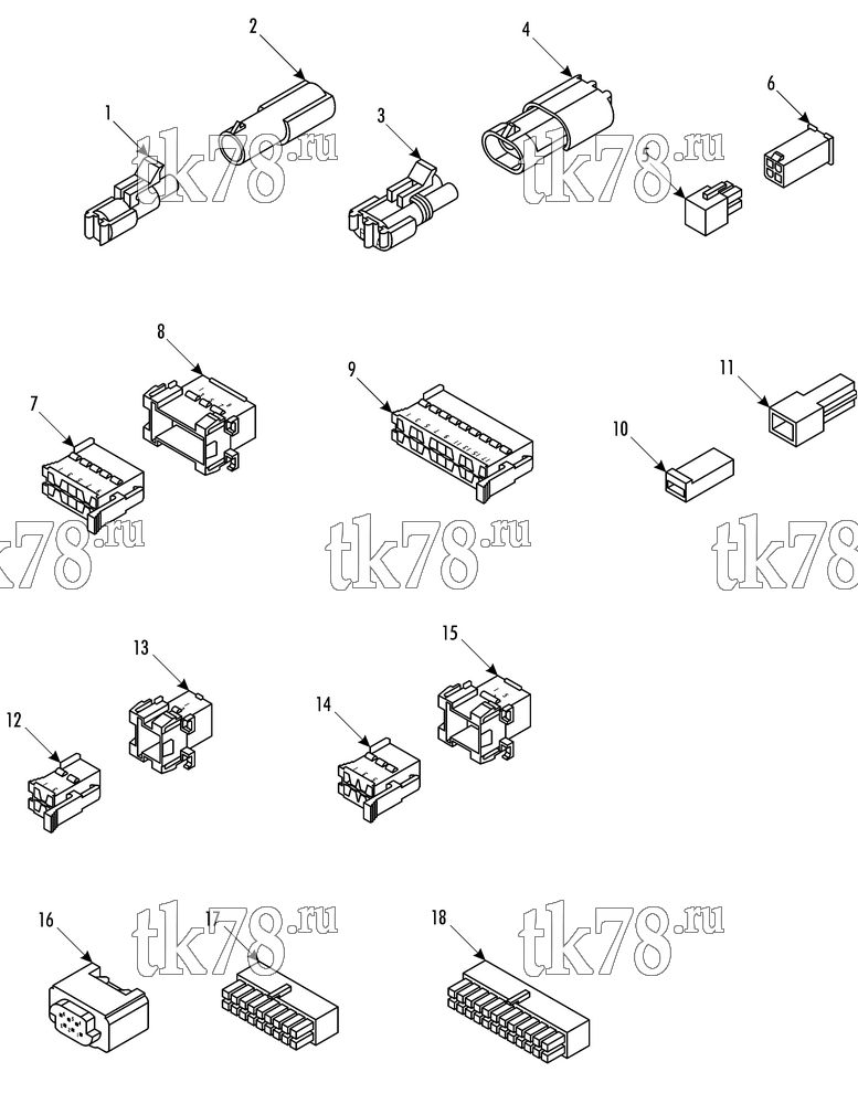 Каталог запчастей для Thermo King  CONNECTORS