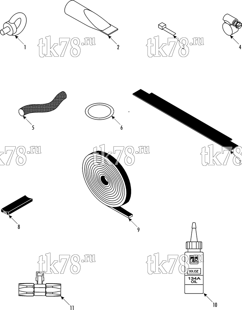 Каталог запчастей для Thermo King  INSTALLATION COMPONENTS