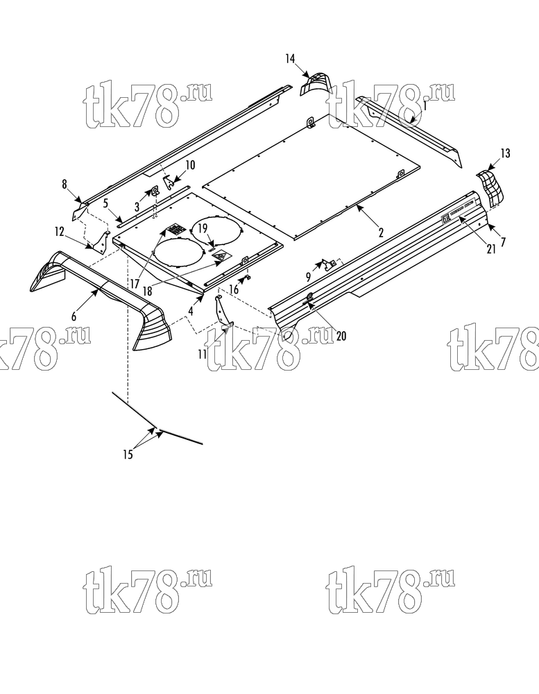 Каталог запчастей для Thermo King SR-50C 1000 & 1004 COVERS