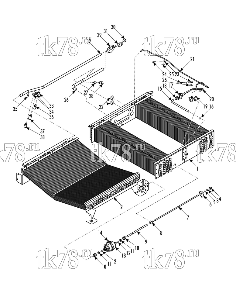 Каталог запчастей для Thermo King SR-50C 1000 & 1004 REFRIGERATION COMPONENTS