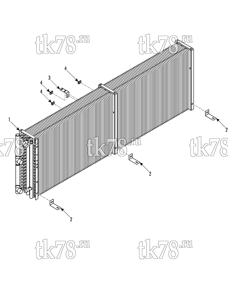 Каталог запчастей для Thermo King TDD GO TRANSIT EVAPORATOR ASSEMBLY