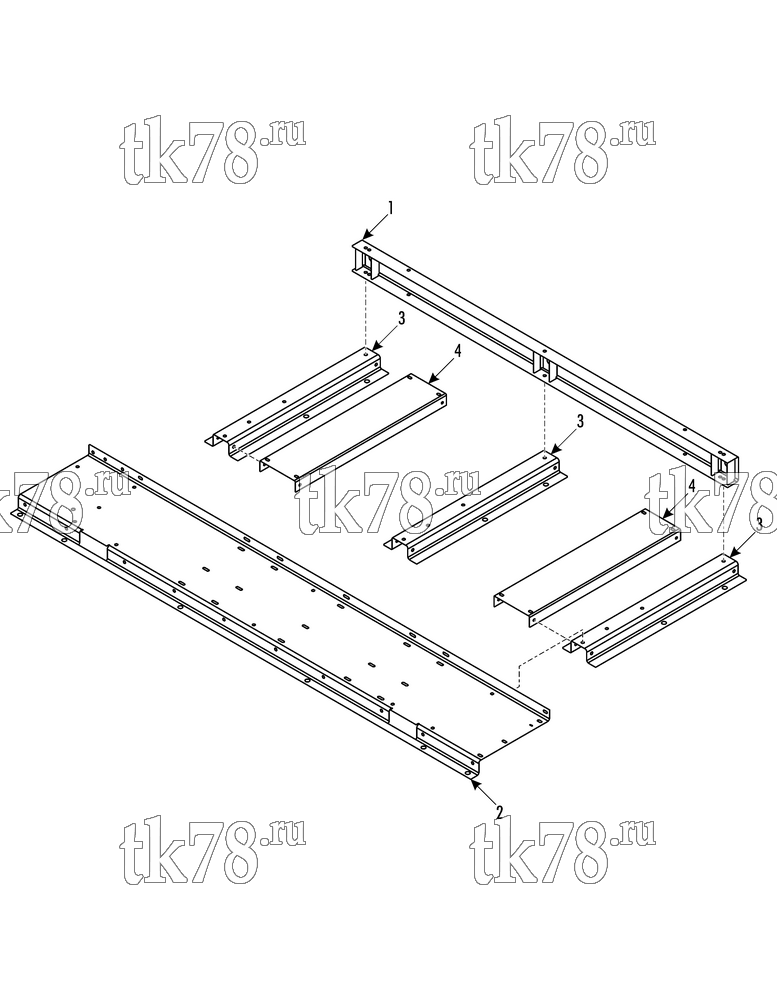 Каталог запчастей для Thermo King TDD GO TRANSIT FRAME - BASE