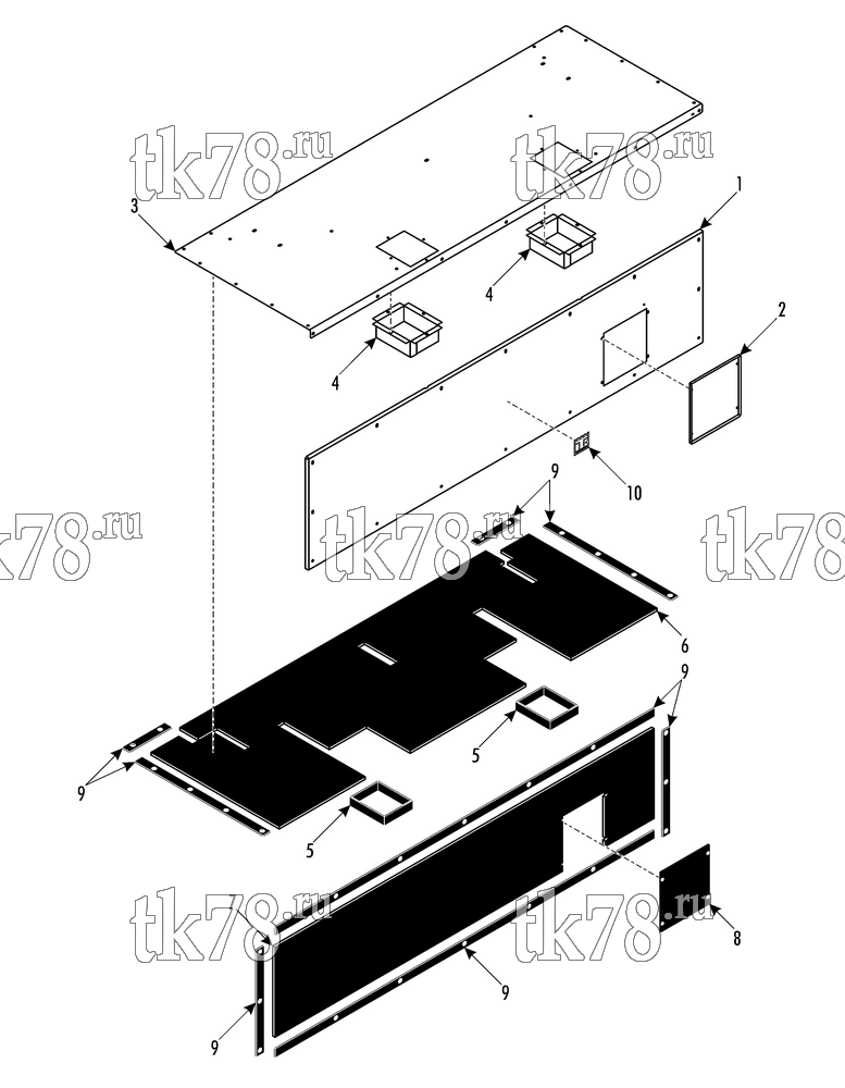 Каталог запчастей для Thermo King TDD GO TRANSIT COVERS & INSULATION