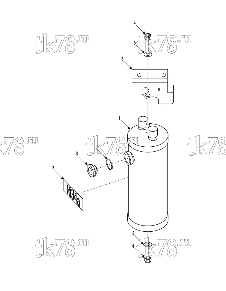 Каталог запчастей для Thermo King TDD GO TRANSIT RECEIVER TANK GROUP