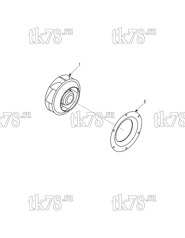 Каталог запчастей для Thermo King LOCO PH37 EVAPORATOR BLOWER