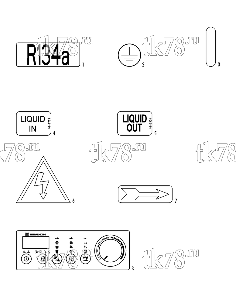 Каталог запчастей для Thermo King  NAMEPLATES