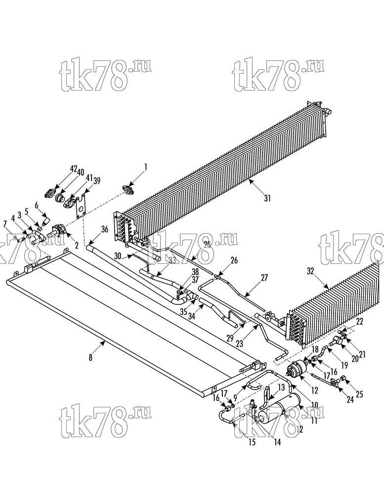 Каталог запчастей для Thermo King X900 1012 TUBE COOLING (10/2012 and after)