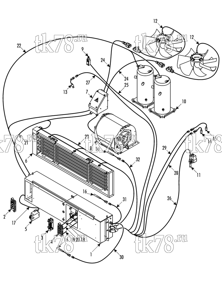 Каталог запчастей для Thermo King LRC 35 MKII AUBAGNE ELECTRICAL COMPONENTS