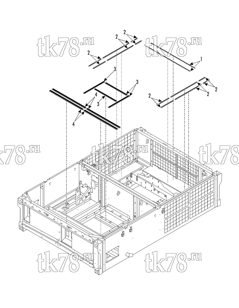 Каталог запчастей для Thermo King LRC 35 MKII AUBAGNE FRAME - STRIPS