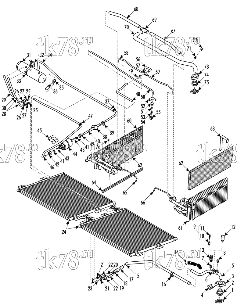 Каталог запчастей для Thermo King X700 REFRIGERATION COMPONENTS - X430/FKX COMPRESSOR